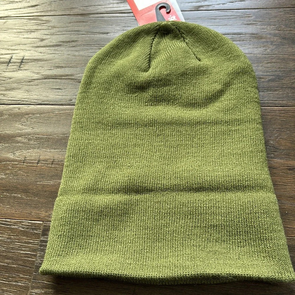 BOBCAT Knit cuffed beanie,embroidered logo, winter warm,army green - unisex OSFM - Picture 4 of 6